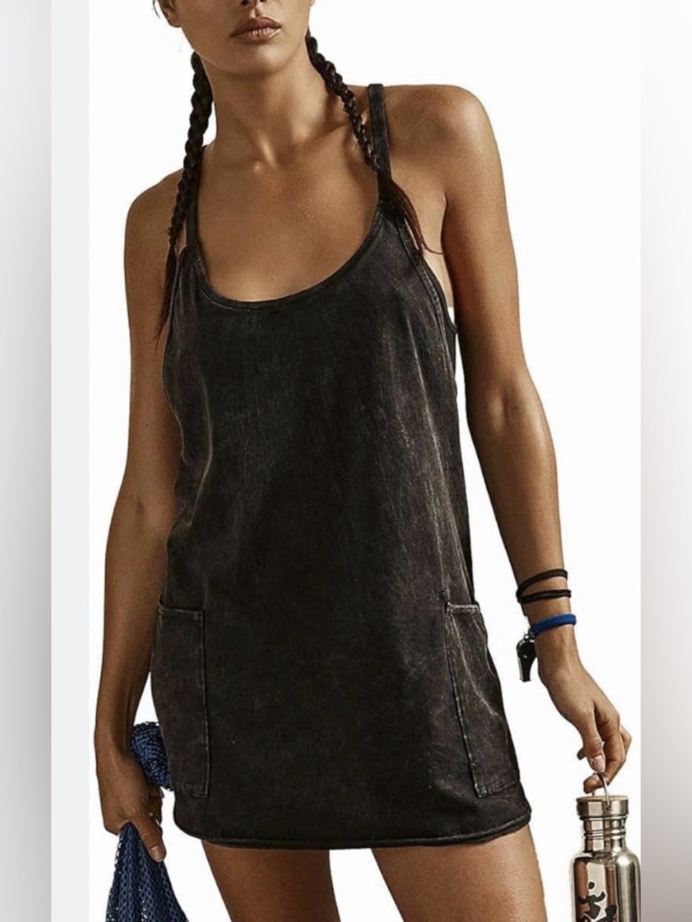 Free People Black Hot Shot Mini Dress. New without Tags. NWOT. Size XS